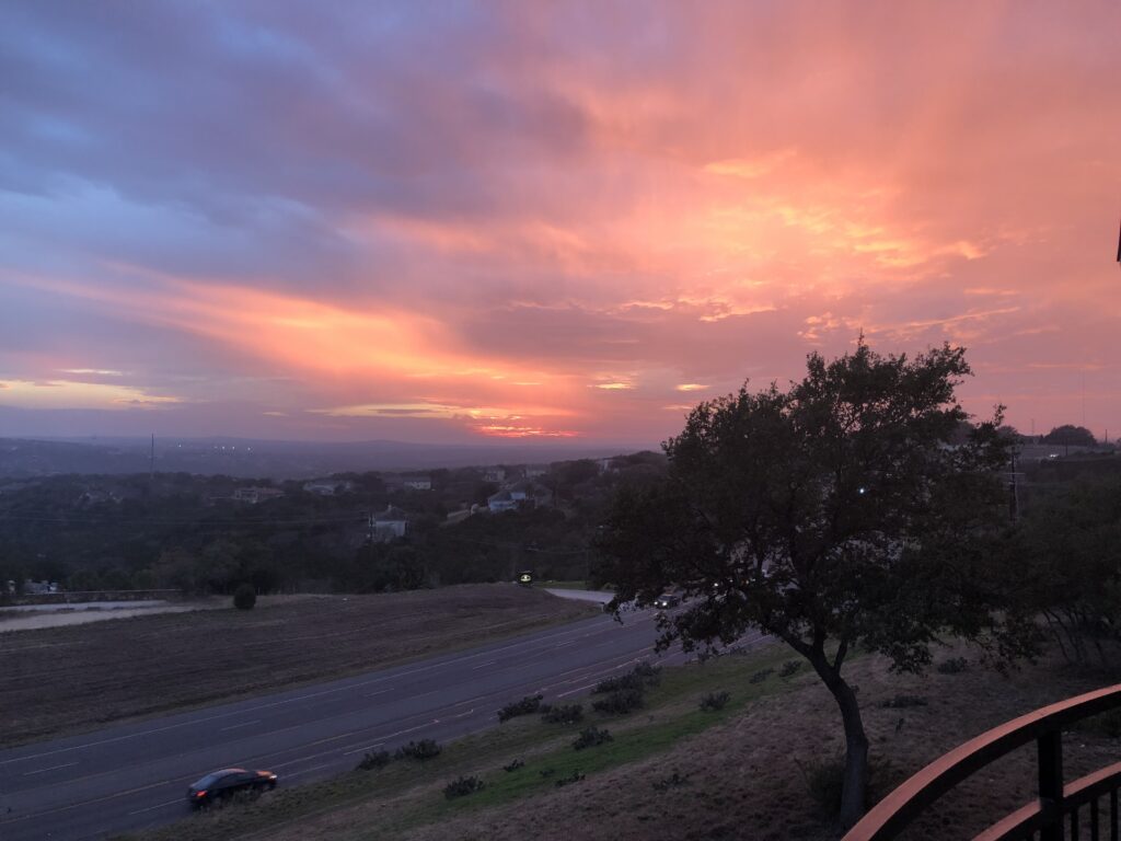 Sunset From Balcony